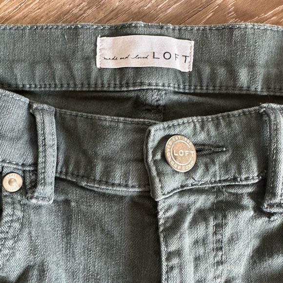 Loft Double Frayed Mineral Teal Jeans - Picture 5 of 5